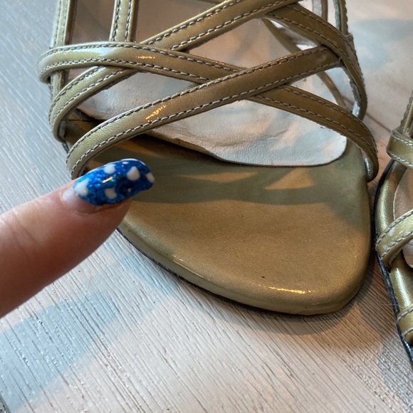 Sexy, strappy leather heels. Great for weddings or fancy date night. - Picture 10 of 12